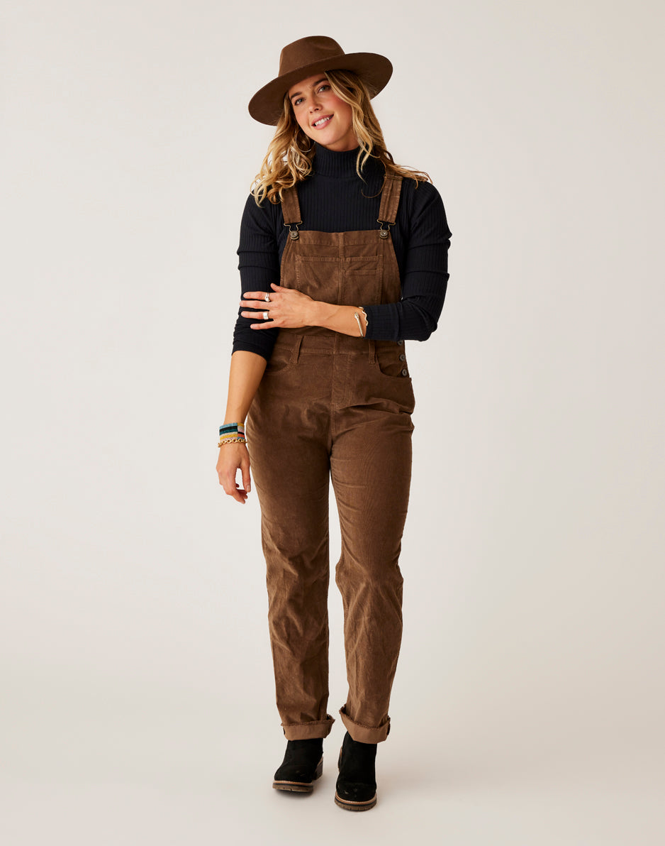 Jesmar dark chocolate brown corduroy orders overalls