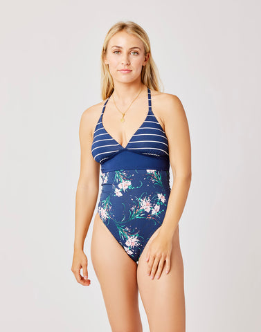 Dahlia One Piece: Nautical w. Bouquet