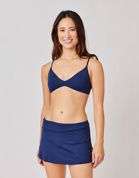 Hoku Swim Skirt: Navy